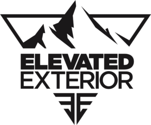 elevated exterior logo